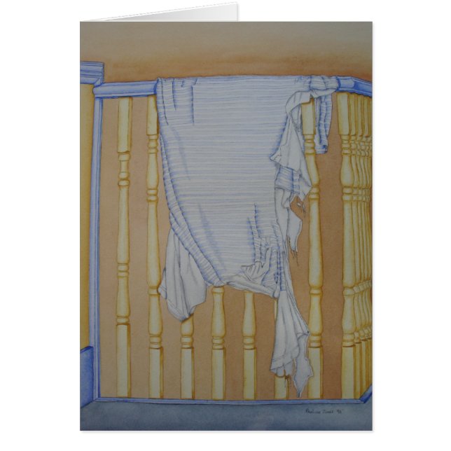 still life of dog torn nightie humorous art design (Front)