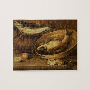 Still Life of Fish and Lemons Jigsaw Puzzle