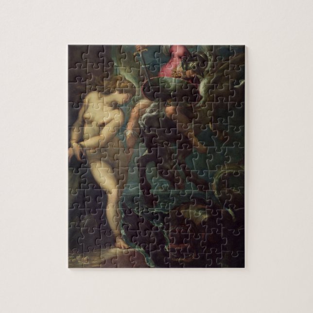 Still Life of Fish, c.1670-80 (oil on canvas) Jigsaw Puzzle (Vertical)