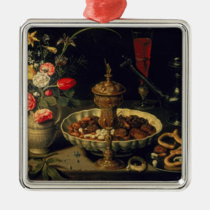 Still Life of Flowers and Dried Fruit, 1611 Metal Tree Decoration