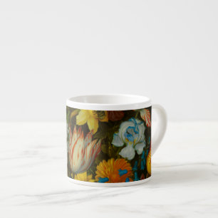 Still Life of Flowers in a Wan-Li Vase Espresso Cup