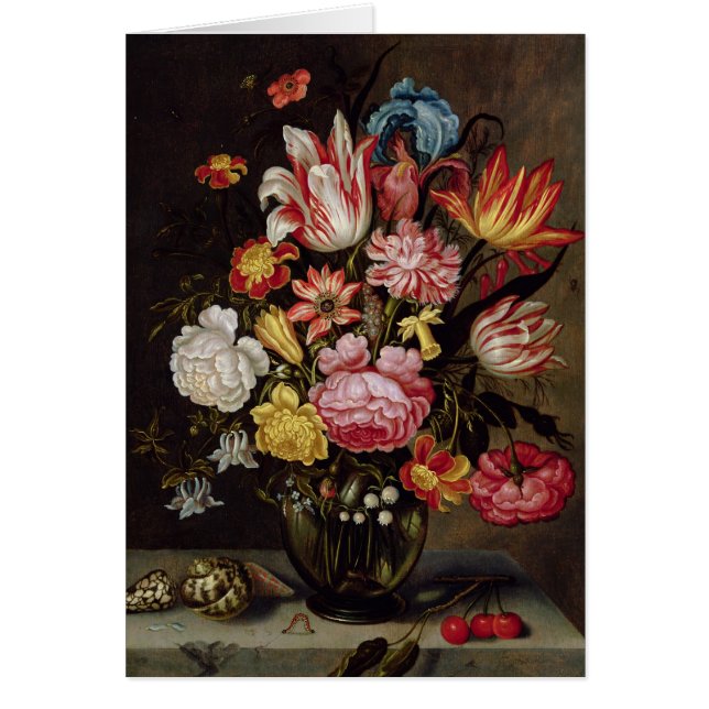 Still Life of Flowers in an Ovoid Vase (Front)