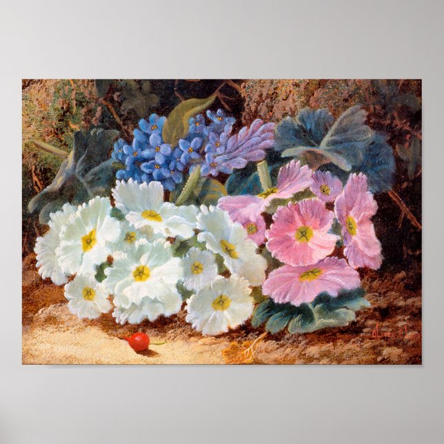 Still Life of Flowers Oliver Clare 1853 - 1927 Poster (Front)