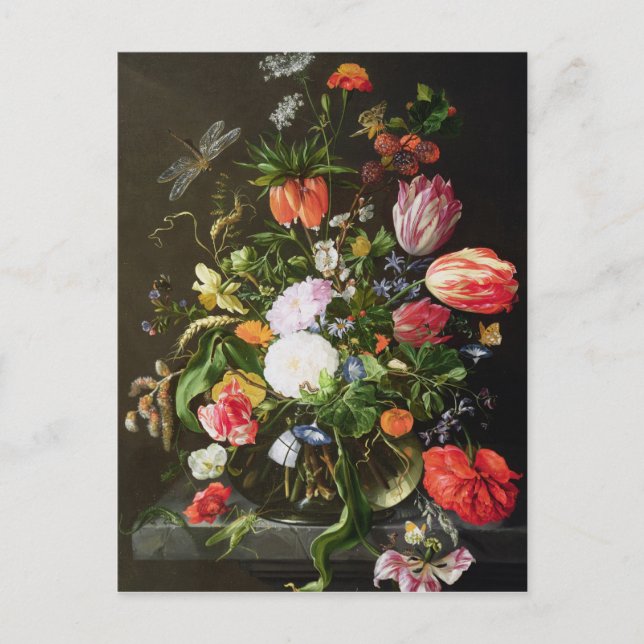 Still Life of Flowers Postcard (Front)