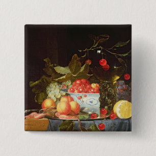 Still Life of Fruit 15 Cm Square Badge