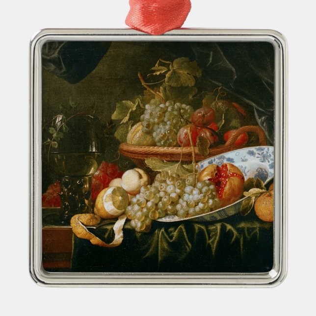 Still Life of Fruit Metal Tree Decoration (Front)