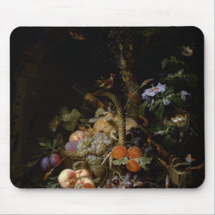 Still life of fruit mouse mat