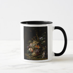 Still life of fruit mug