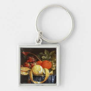 Still Life of Grapes, Oranges and a Peeled Lemon Key Ring