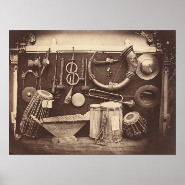 Still Life of Musical Instruments Poster (Front)
