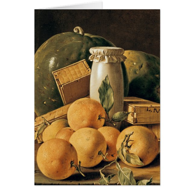Still Life of Oranges, Watermelon (Front)