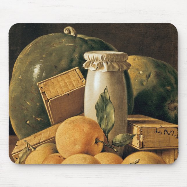 Still Life of Oranges, Watermelon Mouse Mat (Front)