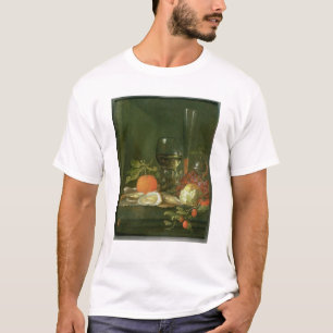 Still Life of Oysters, Grapes, Bread T-Shirt