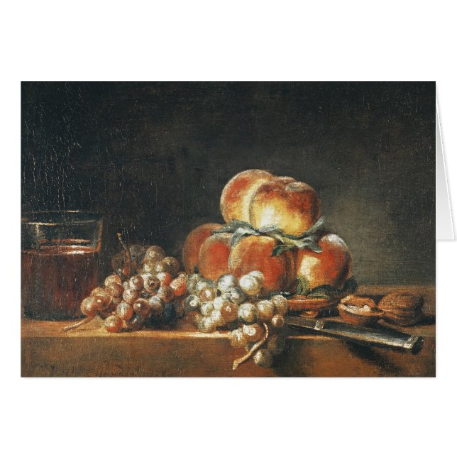Still Life of Peaches, Nuts, Grapes (Front Horizontal)
