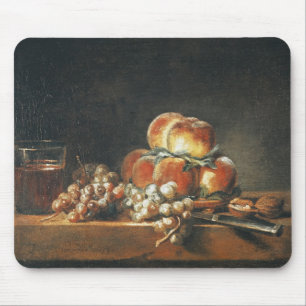 Still Life of Peaches, Nuts, Grapes Mouse Mat