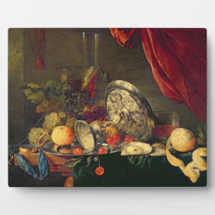 Still Life (oil on panel) Plaque