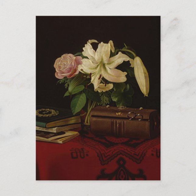 Still Life on a Lady's Worktable by von Wright Postcard (Front)