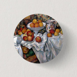 Still Life Oranges - Paul Cezanne Painting Art  3 Cm Round Badge