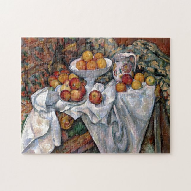 Still Life Oranges - Paul Cezanne Painting Art Jigsaw Puzzle (Horizontal)