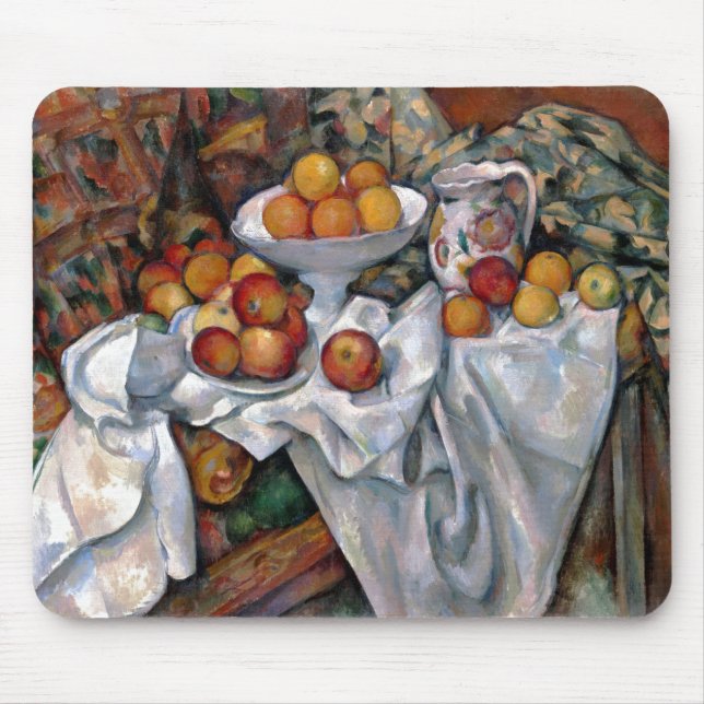 Still Life Oranges - Paul Cezanne Painting Art Mouse Mat (Front)