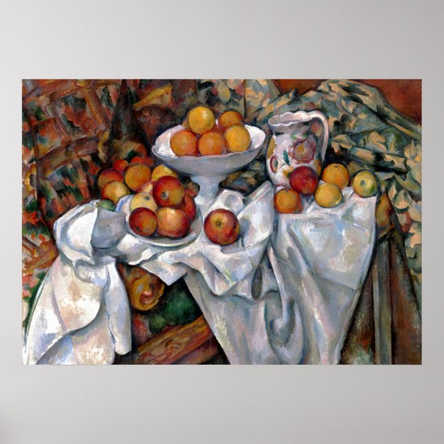 Still Life Oranges - Paul Cezanne Painting Art Poster (Front)