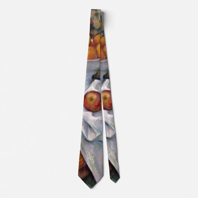 Still Life Oranges - Paul Cezanne Painting Art Tie (Front)
