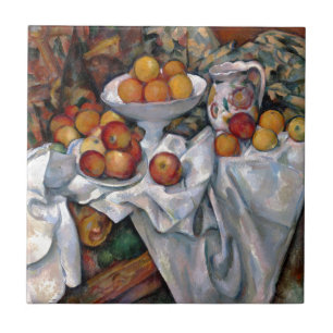 Still Life Oranges - Paul Cezanne Painting Art Tile
