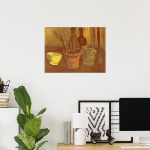 Still Life Paintbrushes in a Pot Vincent van Gogh Poster