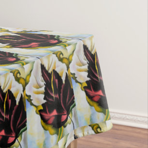 Still Life Pattern of Leaves Georgia O'Keefe Tablecloth