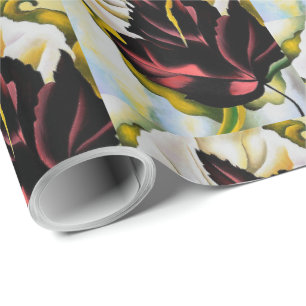 Still Life Pattern of Leaves Georgia O'Keefe Wrapping Paper