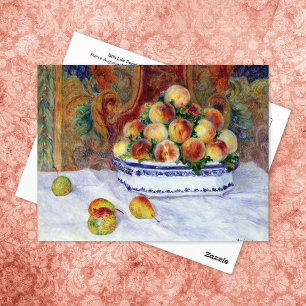 Still Life Peaches Pierre-Auguste Renoir Postcard
