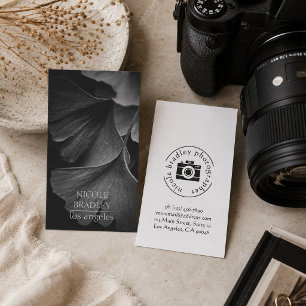 Still Life Photography Black and White Business Card