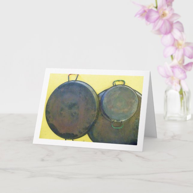 Still life Photography of Paella Dishes Card (Orchid)