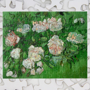 Still Life: Pink Roses by Vincent van Gogh Jigsaw Puzzle