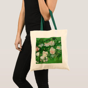Still Life: Pink Roses by Vincent van Gogh Tote Bag