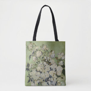 Still Life: Pink Roses in a Vase by Van Gogh Tote Bag
