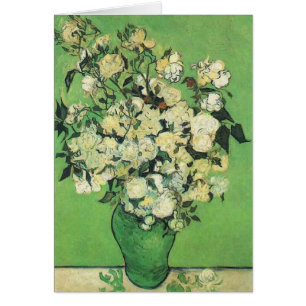 Still life - Pink Roses in a Vase, Vincent van Gog