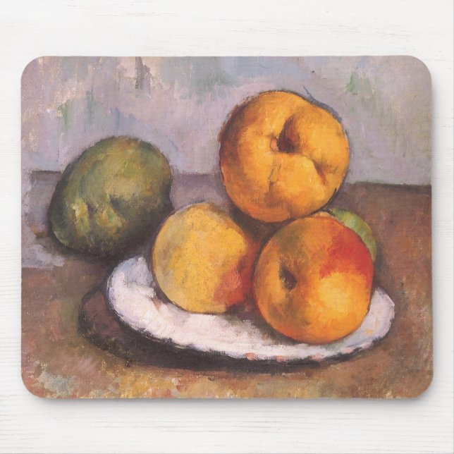 Still Life Quince, Apples, Pears by Paul Cezanne Mouse Mat (Front)