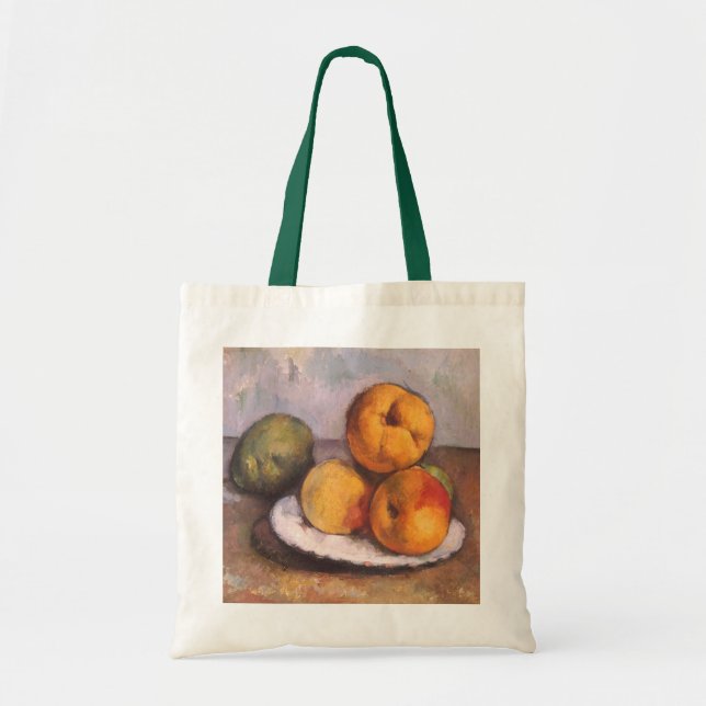 Still Life Quince, Apples, Pears by Paul Cezanne Tote Bag (Front)