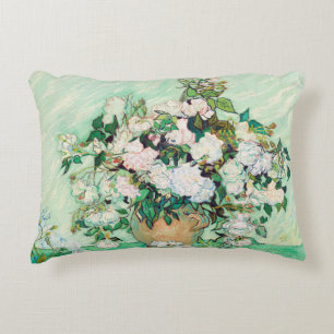 Still Life Roses in a Vase by Vincent van Gogh Decorative Cushion