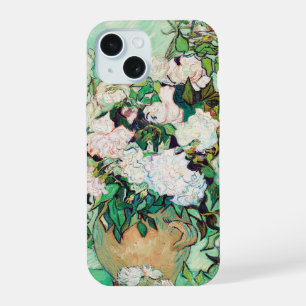 Still Life Roses in a Vase by Vincent van Gogh iPhone 15 Case
