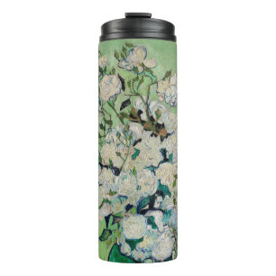 Still Life Roses in a Vase by Vincent van Gogh Thermal Tumbler