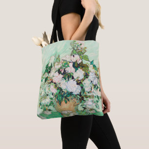 Still Life Roses in a Vase by Vincent van Gogh Tote Bag
