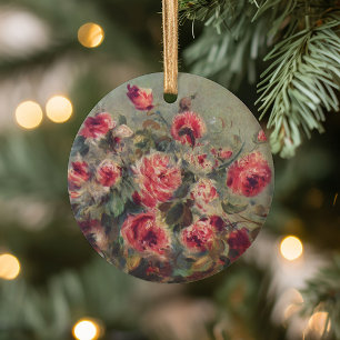 Still Life, Roses of Vargemont Renoir Ceramic Tree Decoration