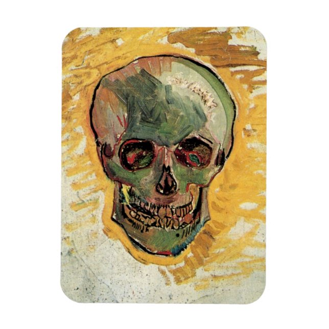 Still Life Skull by Vincent van Gogh Magnet (Vertical)