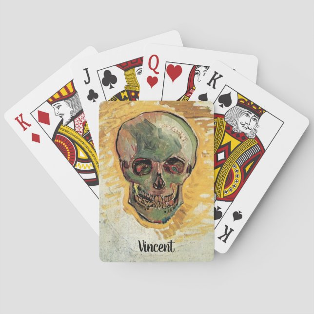 Still Life Skull by Vincent van Gogh Playing Cards (Back)