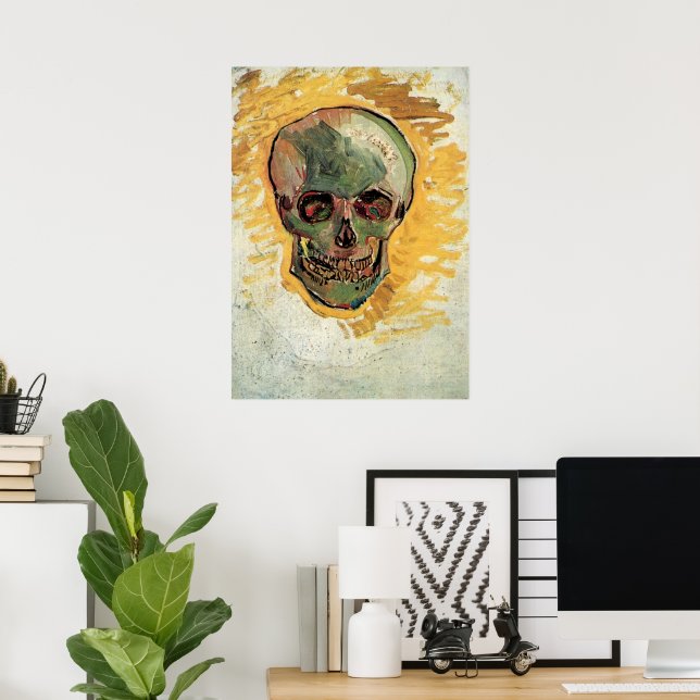 Still Life Skull by Vincent van Gogh Poster (Home Office)