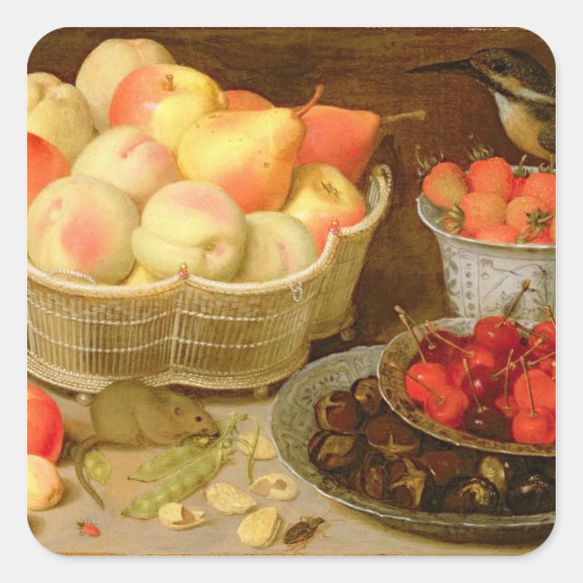 Still life square sticker (Front)