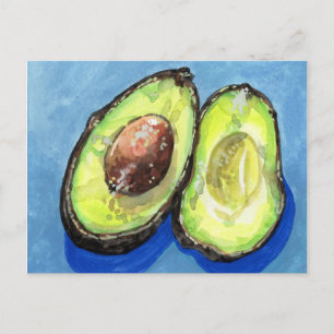 Still Life Study on Avocado Postcard