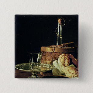 Still Life. The Snack 15 Cm Square Badge